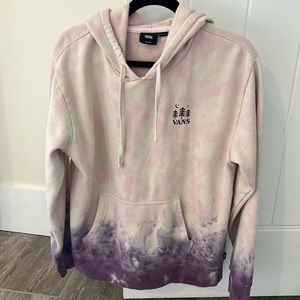 Vans tie dyed hoodie sweatshirt pink/purple